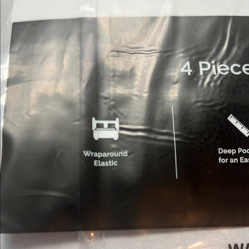 CGK Black King Sheet Set Luxurious Bedding - Picture 6 of 8